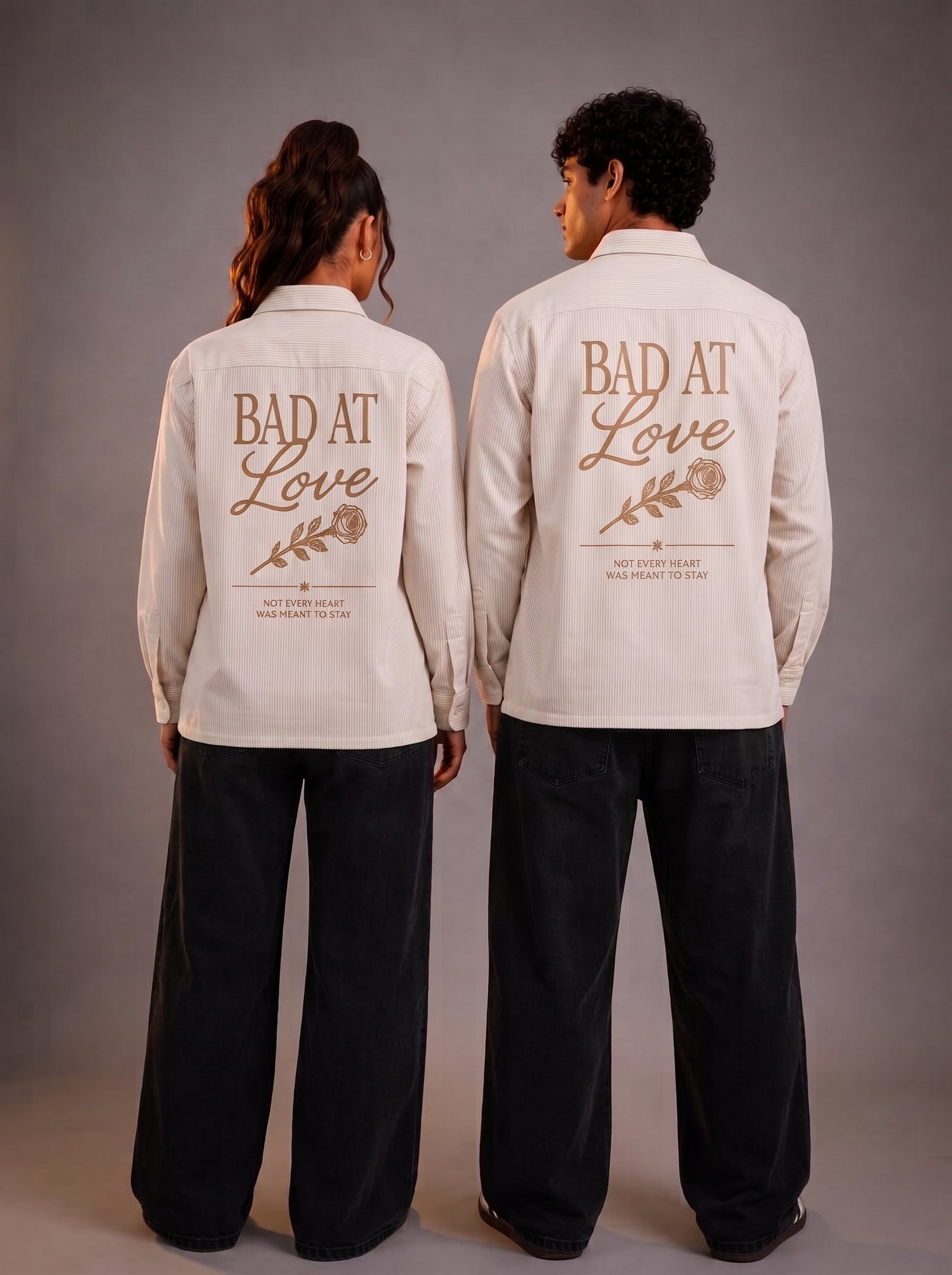 Bad at Love Striped Boxy Shirt