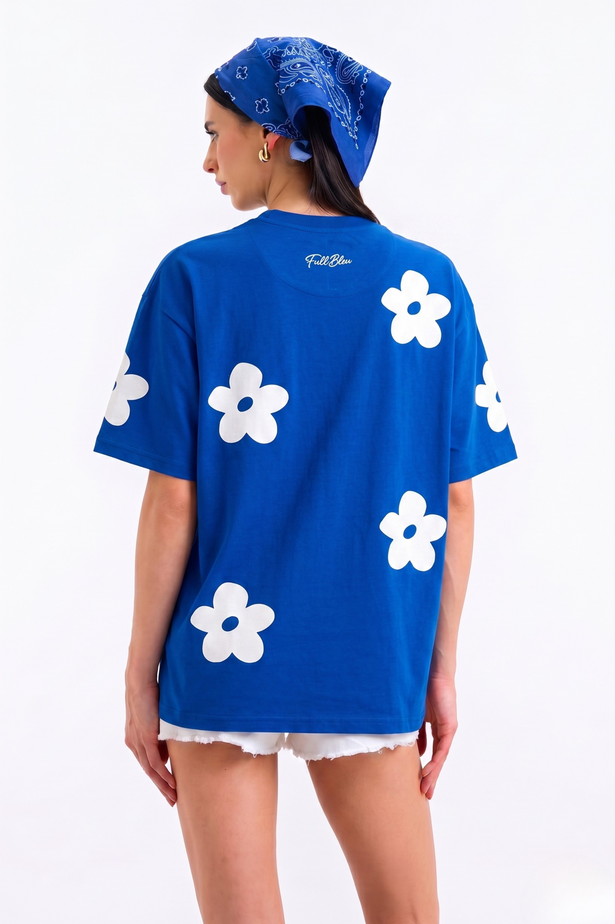 Full Bleu Daisy Oversized Tshirt