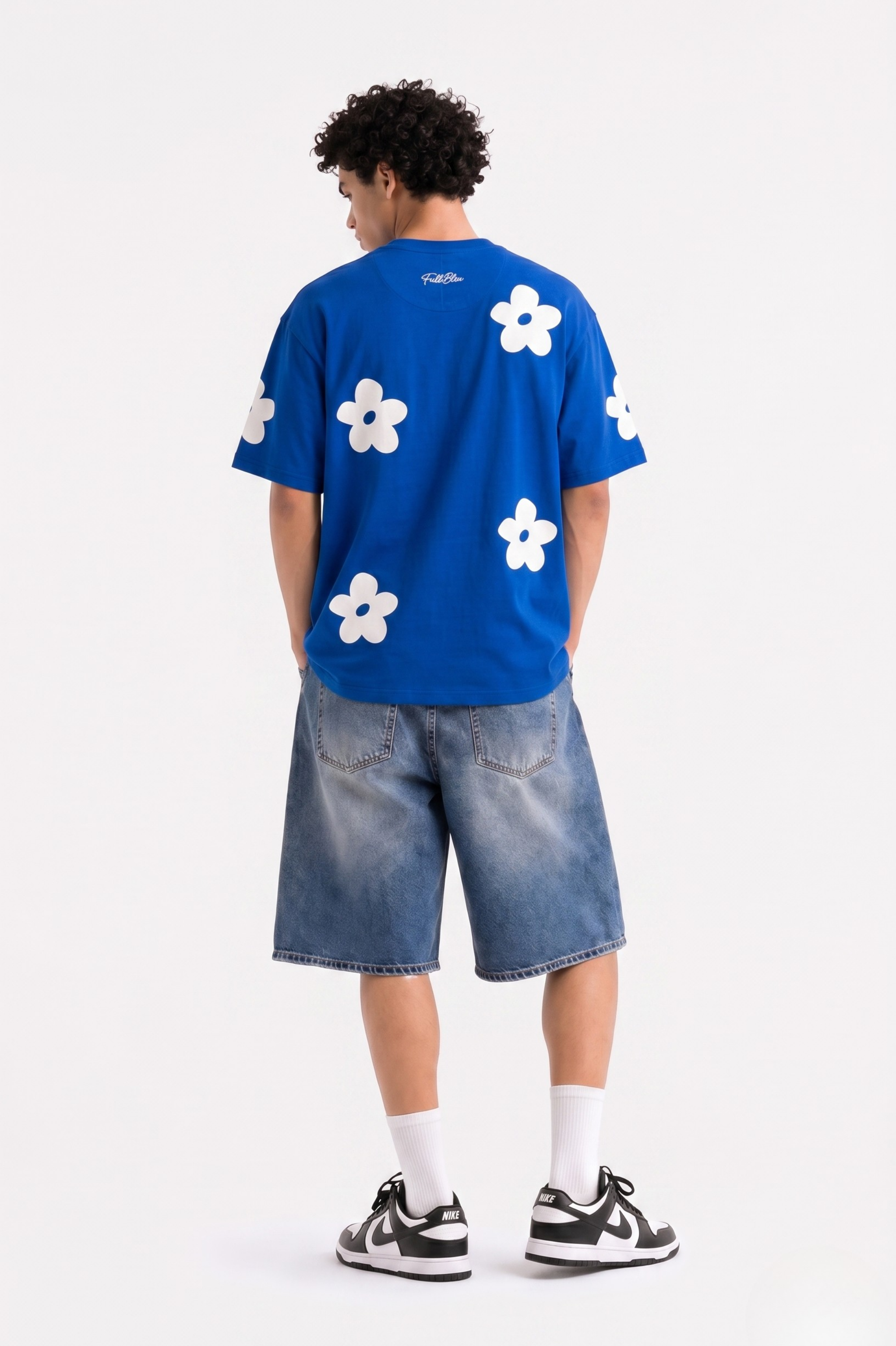 Full Bleu Daisy Oversized Tshirt
