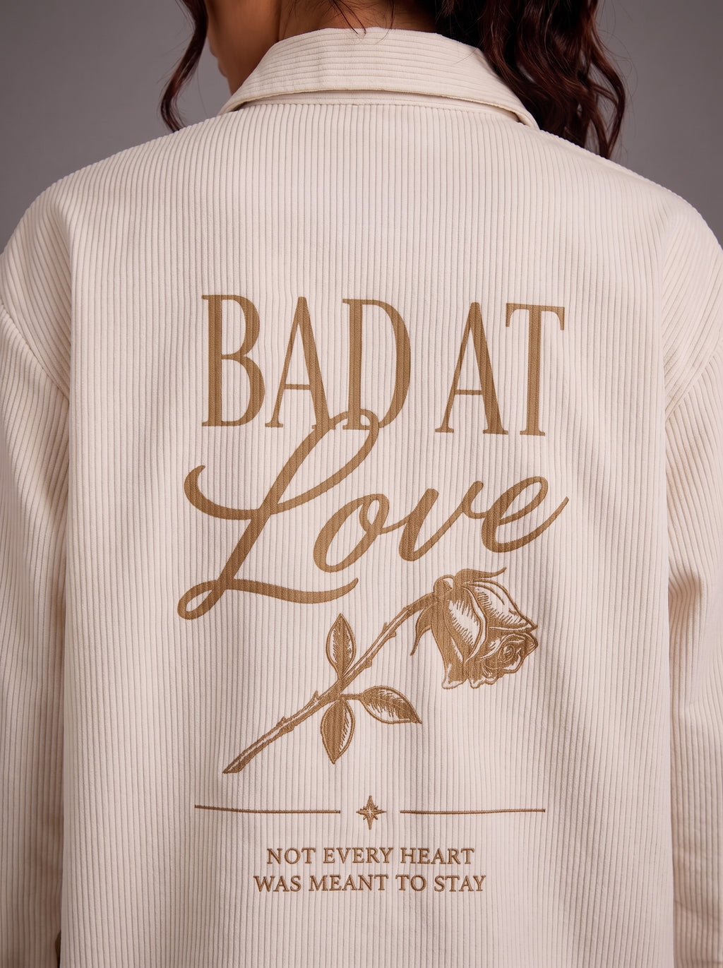 Bad at Love Striped Boxy Shirt